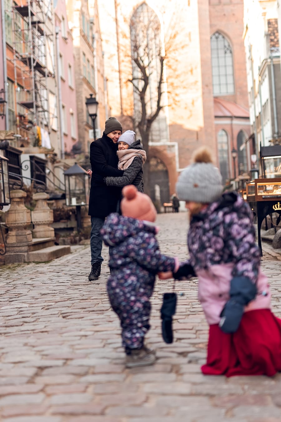 Miejska sesja rodzinna na Starym Mieście w Gdańsku