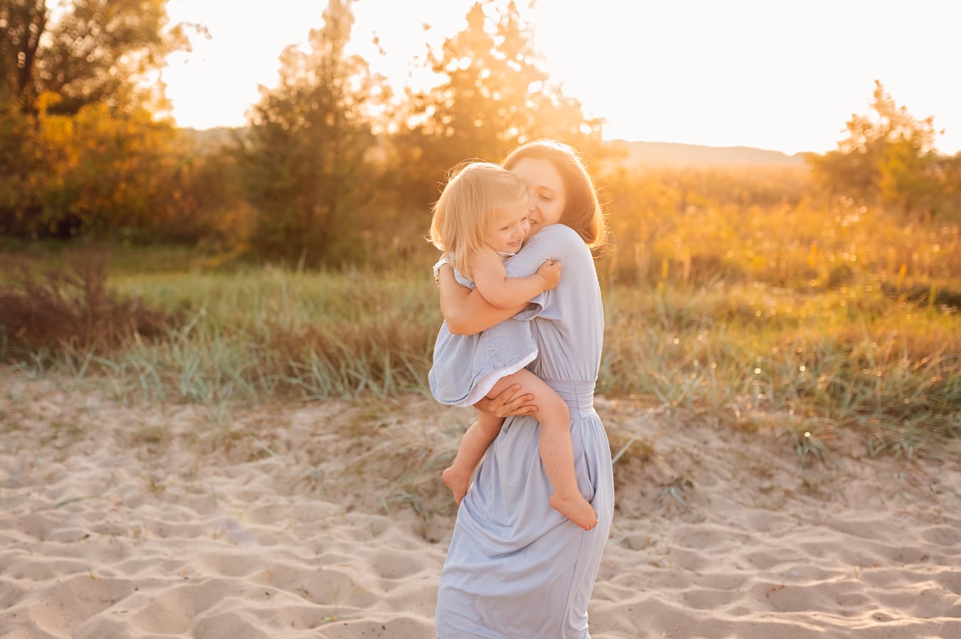 Mama z córką sesja nadmorska Trójmiasto