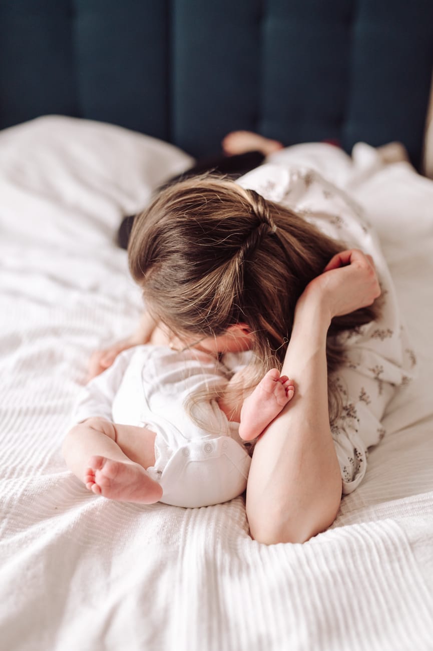 Niemowle sesja rodzinna w domu Gdynia
