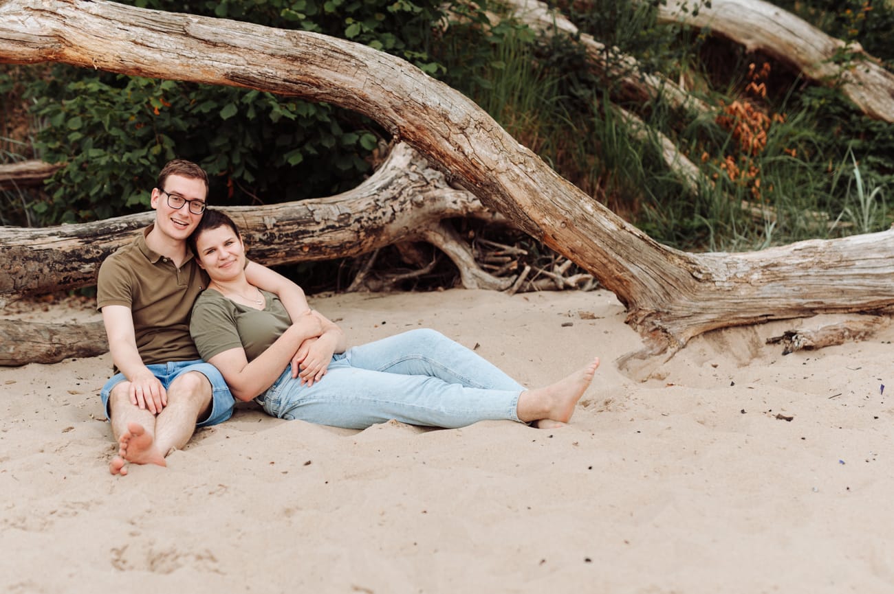 Odpoczynek rodziców sesja rodzinna nad morzem Gdynia