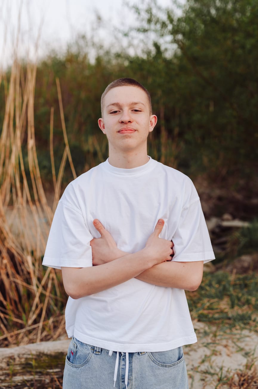 Portret nastolatka sesja rodzinna nad morzem Gdynia