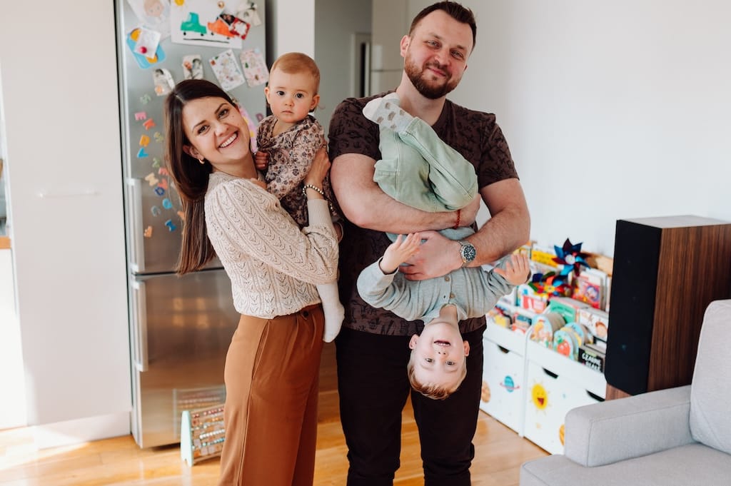 Domowa sesja rodzinna lifestyle Trójmiasto