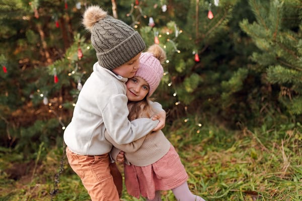 Świąteczna sesja w choinkach